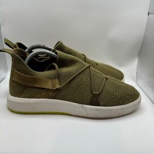 Timberland 8 Sneaker Mens Olive Green Knit Slip On A25YA A5650 Crisscross Laces